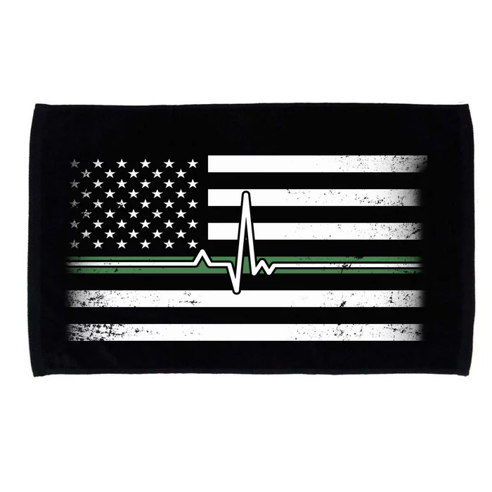 US Military Thin Line Flag Microfiber Hand Towel