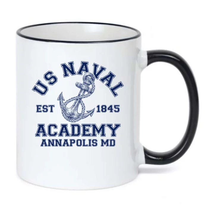 US NAVAL Est 1845 Academy Annapolis MD Black Color Changing Mug