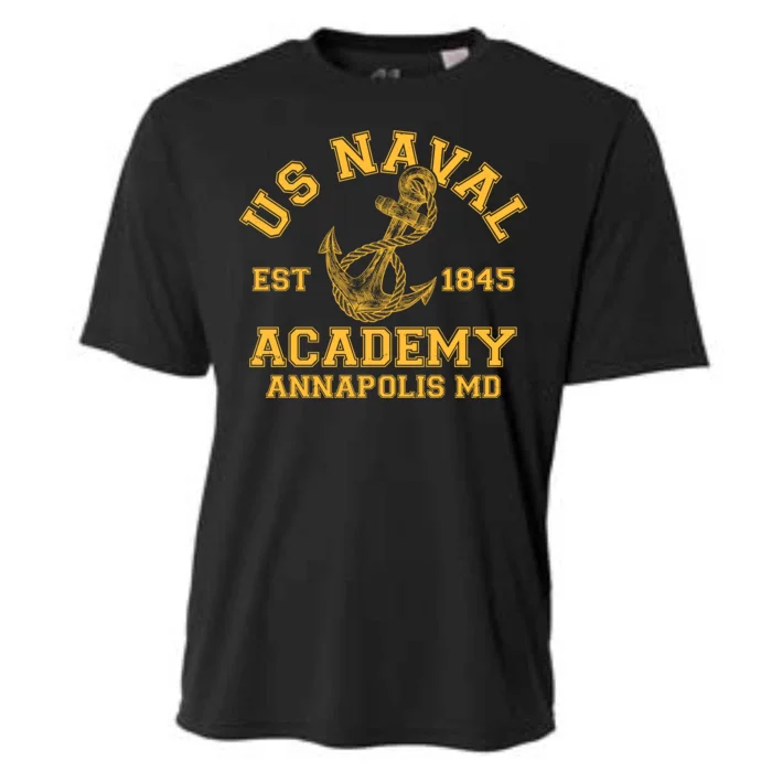 US NAVAL Est 1845 Academy Annapolis MD Cooling Performance Crew T-Shirt