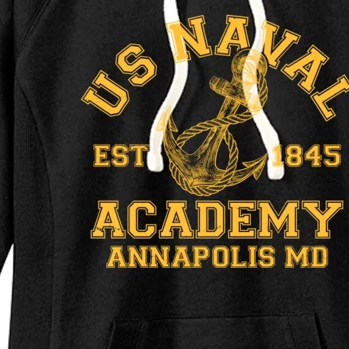 US NAVAL Est 1845 Academy Annapolis MD Women's Fleece Hoodie