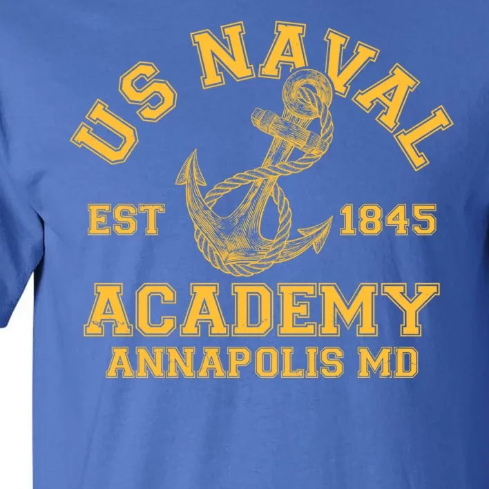 US NAVAL Est 1845 Academy Annapolis MD Tall T-Shirt