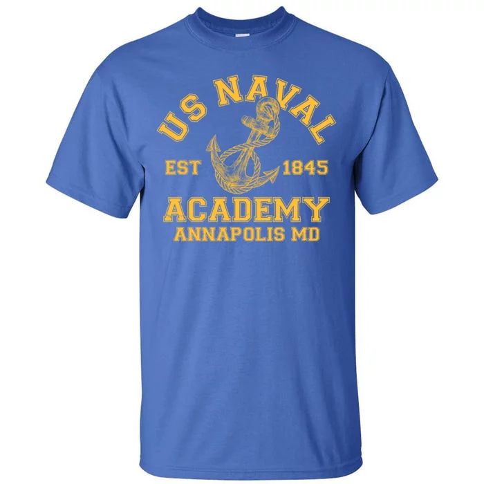 US NAVAL Est 1845 Academy Annapolis MD Tall T-Shirt