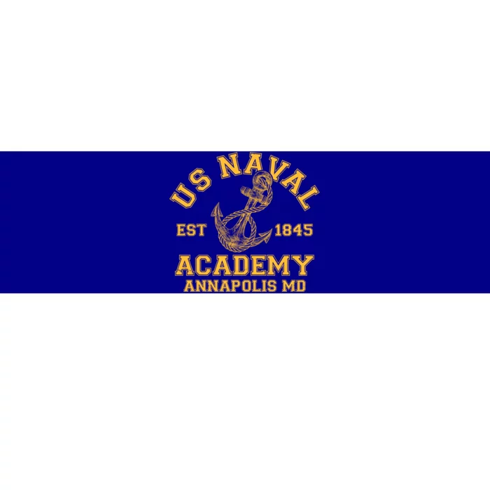 US NAVAL Est 1845 Academy Annapolis MD Bumper Sticker