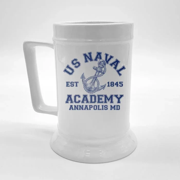 US NAVAL Est 1845 Academy Annapolis MD Front & Back Beer Stein