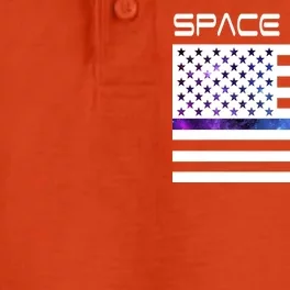 US Space Force Flag Dry Zone Grid Performance Polo