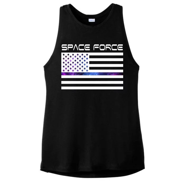 US Space Force Flag Ladies Tri-Blend Wicking Tank