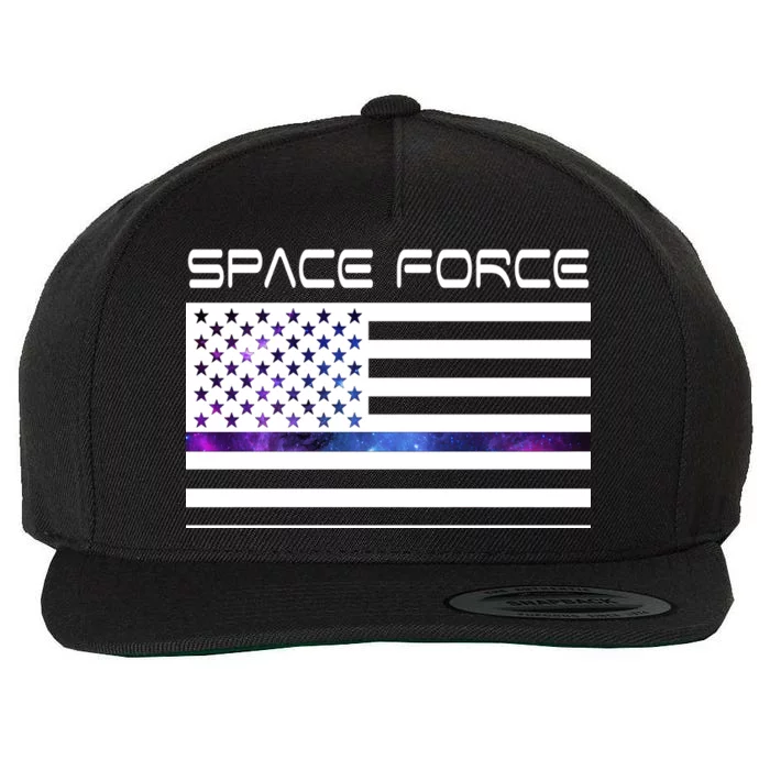 US Space Force Flag Wool Snapback Cap