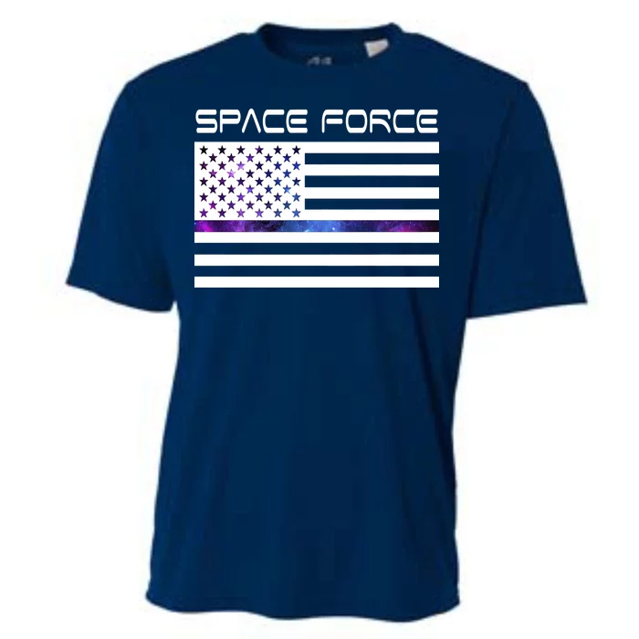 US Space Force Flag Cooling Performance Crew T-Shirt