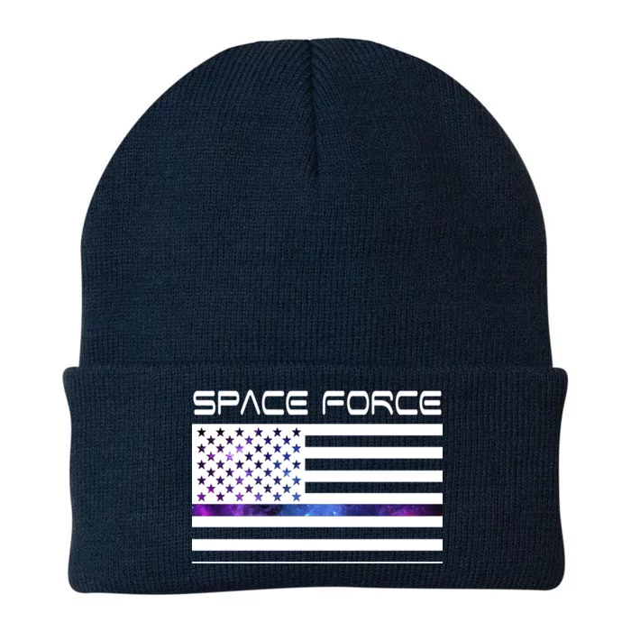 US Space Force Flag Knit Cap Winter Beanie