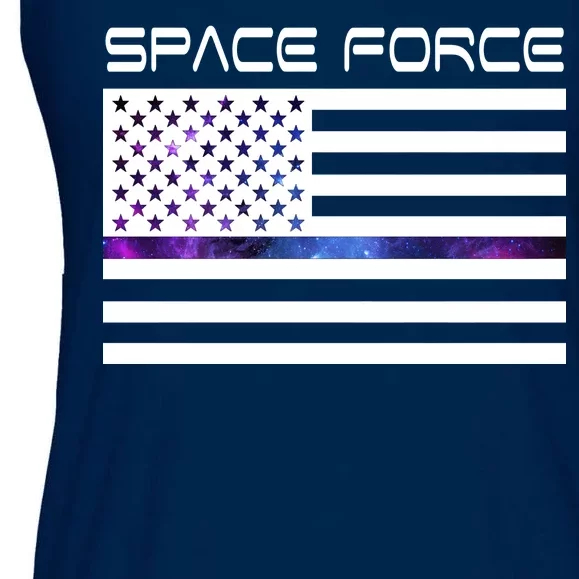 US Space Force Flag Ladies Essential Flowy Tank