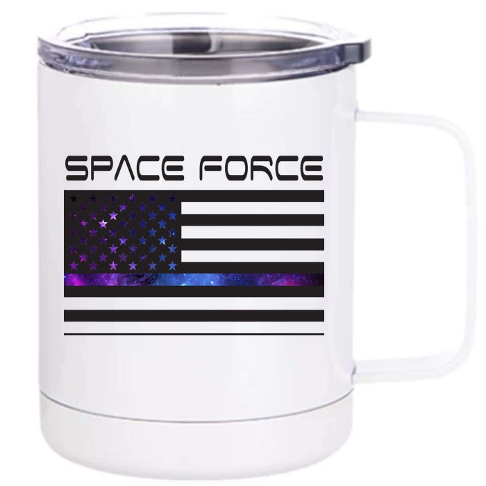 US Space Force Flag Front & Back 12oz Stainless Steel Tumbler Cup