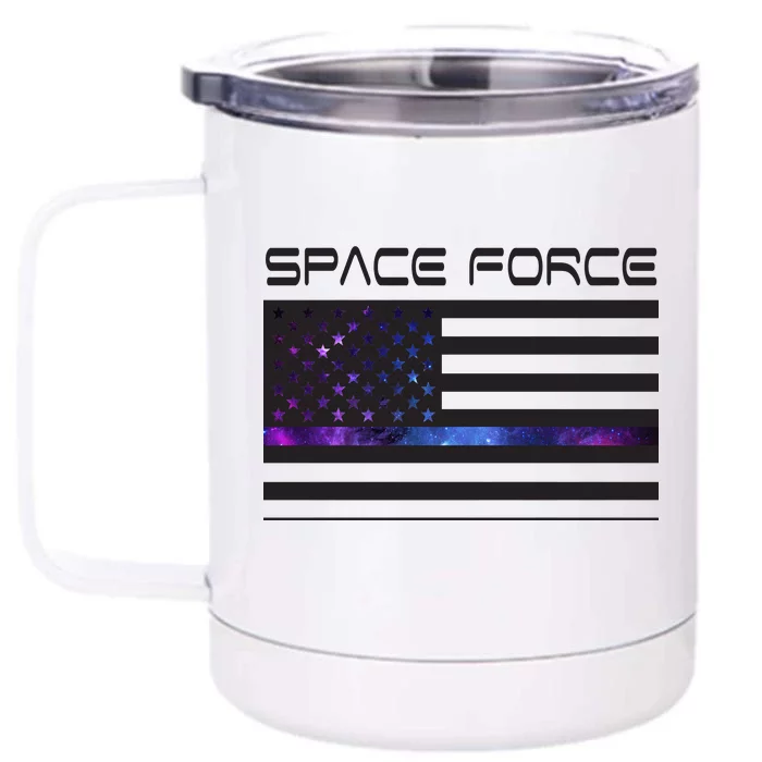 US Space Force Flag Front & Back 12oz Stainless Steel Tumbler Cup