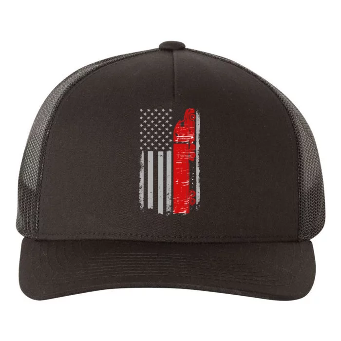 US Truck Driver USA Flag Yupoong Adult 5-Panel Trucker Hat