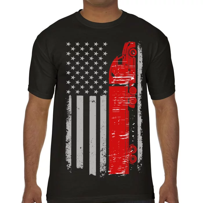 US Truck Driver USA Flag Comfort Colors T-Shirt