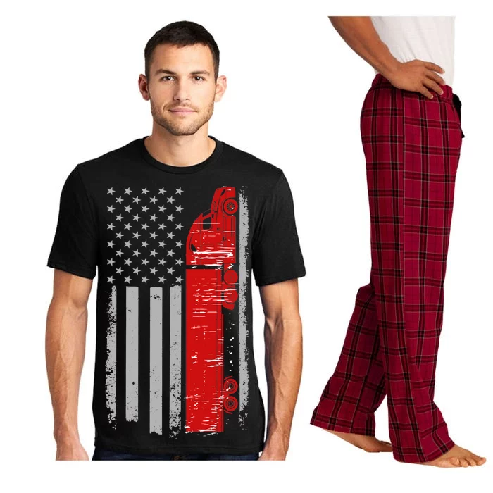 US Truck Driver USA Flag Pajama Set