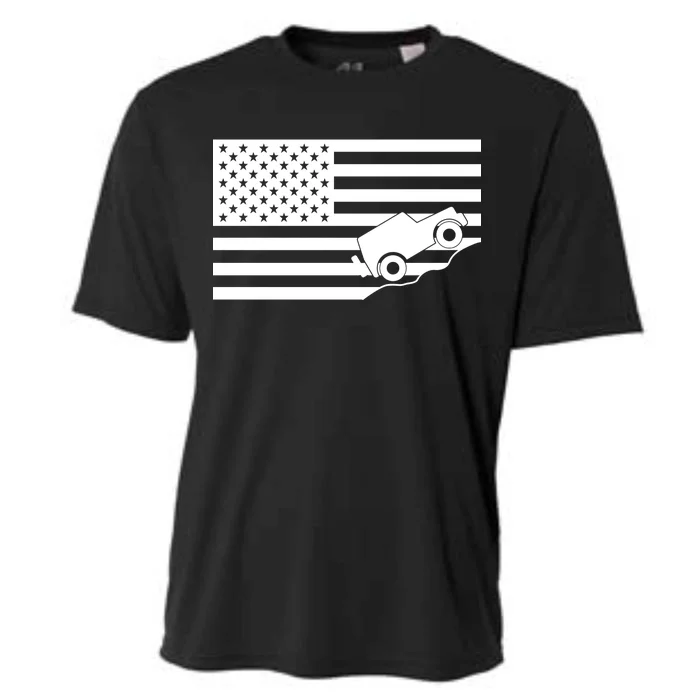 US Truck Simple Off-Roading Flag Cooling Performance Crew T-Shirt