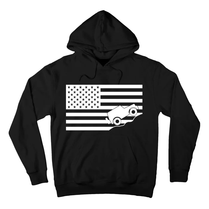 US Truck Simple Off-Roading Flag Hoodie