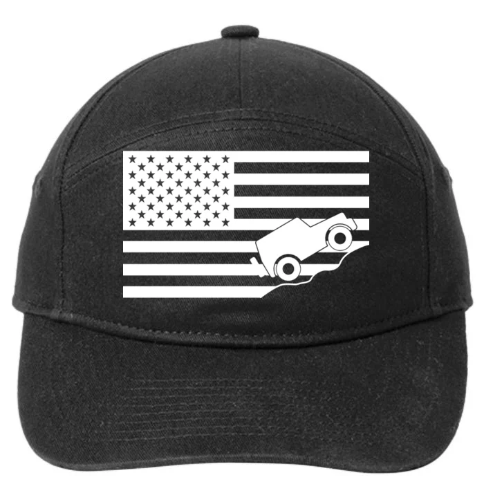 US Truck Simple Off-Roading Flag 7-Panel Snapback Hat