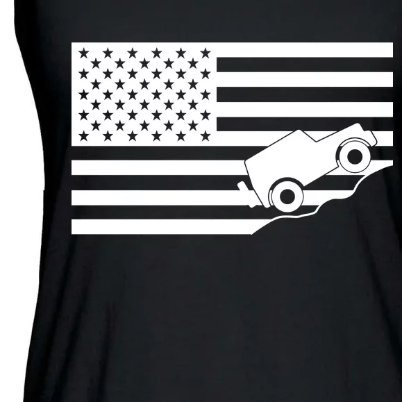 US Truck Simple Off-Roading Flag Ladies Essential Flowy Tank