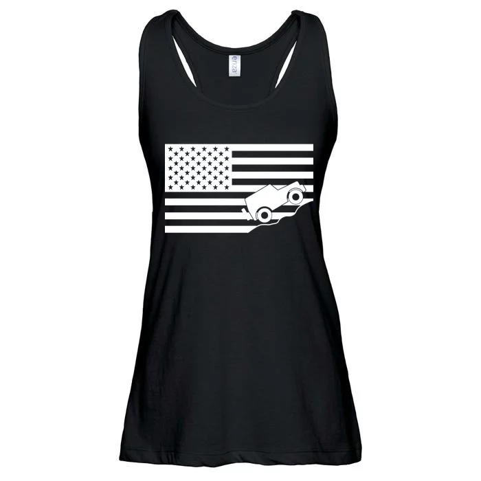 US Truck Simple Off-Roading Flag Ladies Essential Flowy Tank