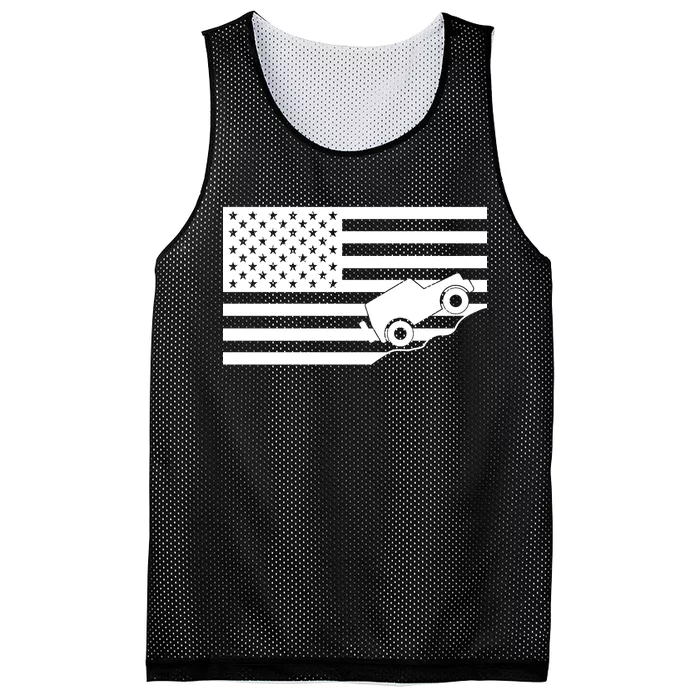 US Truck Simple Off-Roading Flag Mesh Reversible Basketball Jersey Tank