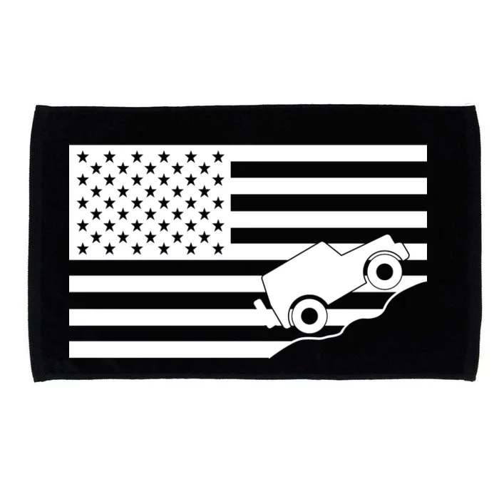 US Truck Simple Off-Roading Flag Microfiber Hand Towel