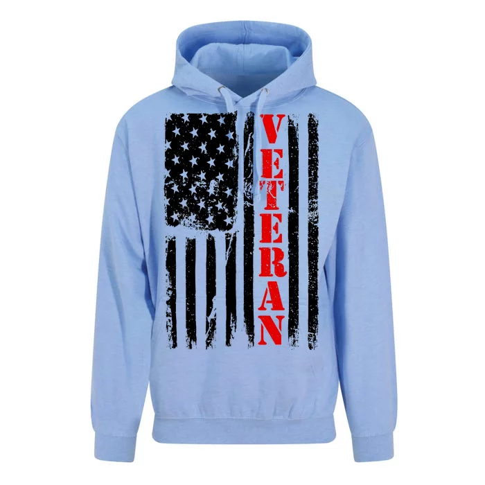 US Veterans Vintage American Flag Unisex Surf Hoodie