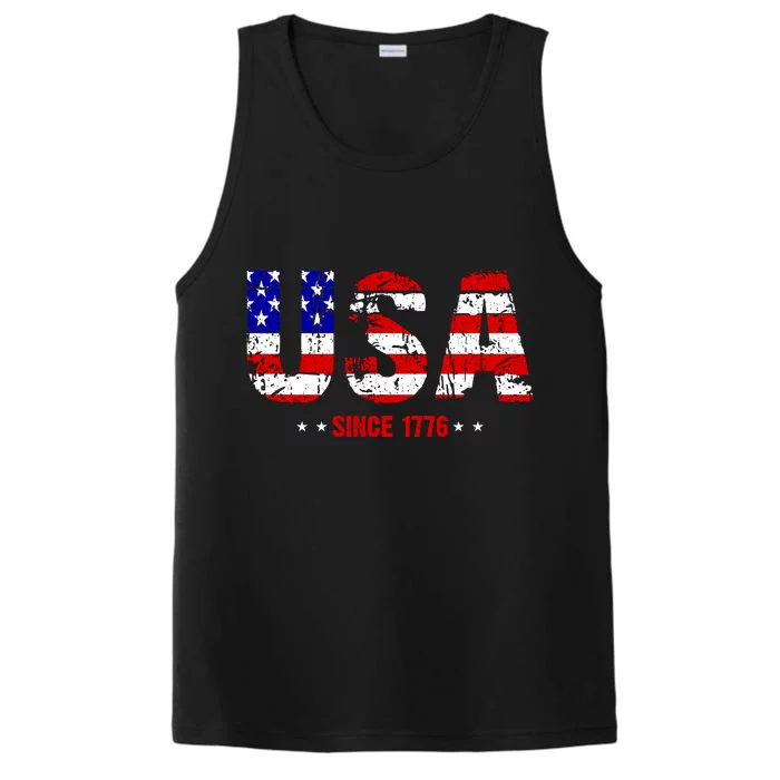 Usa Since 1776 Performance Tank