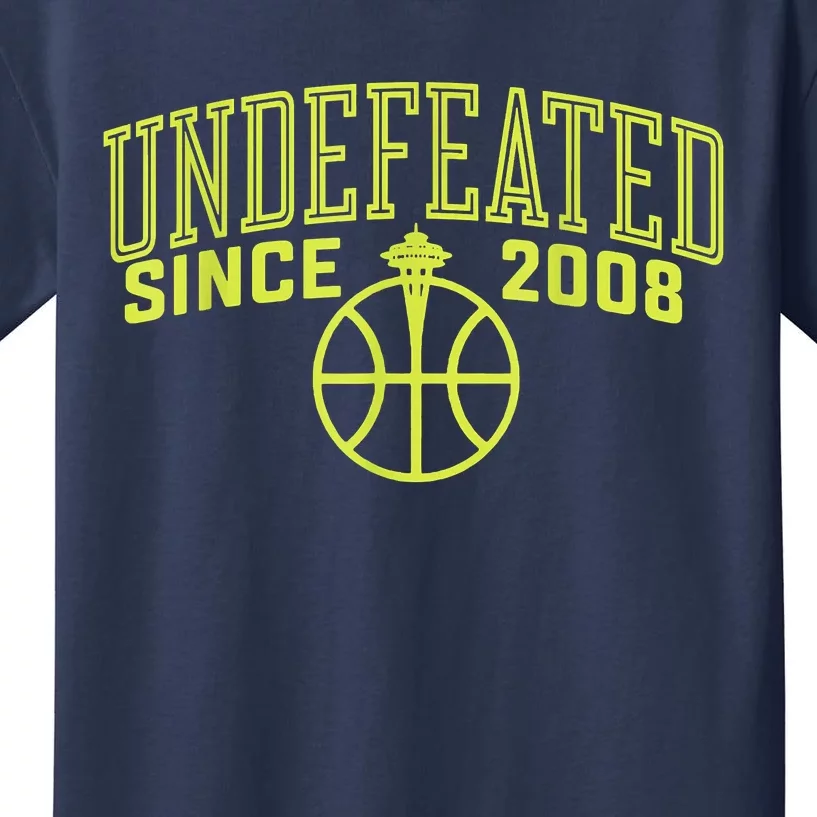 Undefeated Since 2008 Funny Apparel Kids T-Shirt