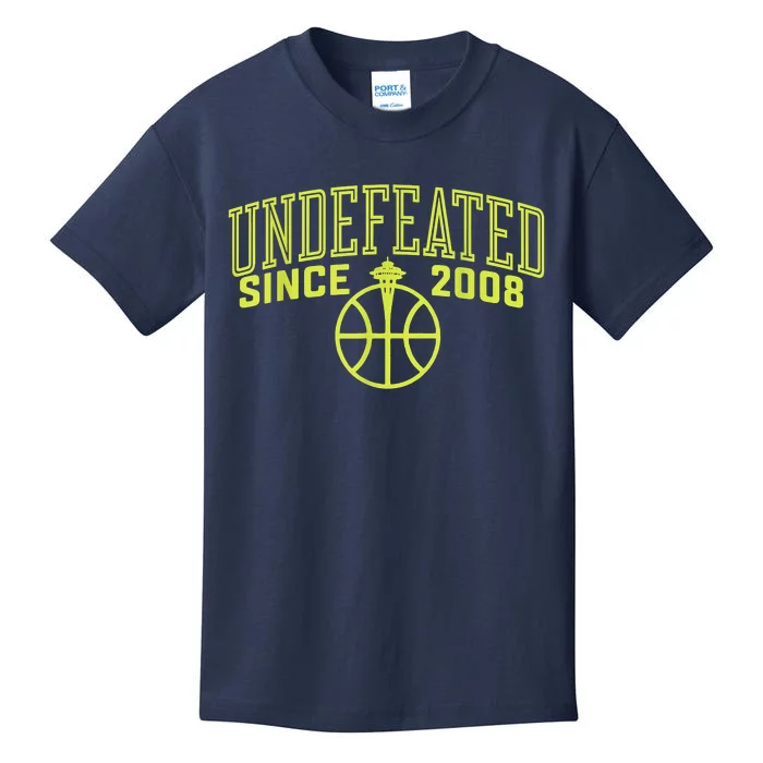 Undefeated Since 2008 Funny Apparel Kids T-Shirt