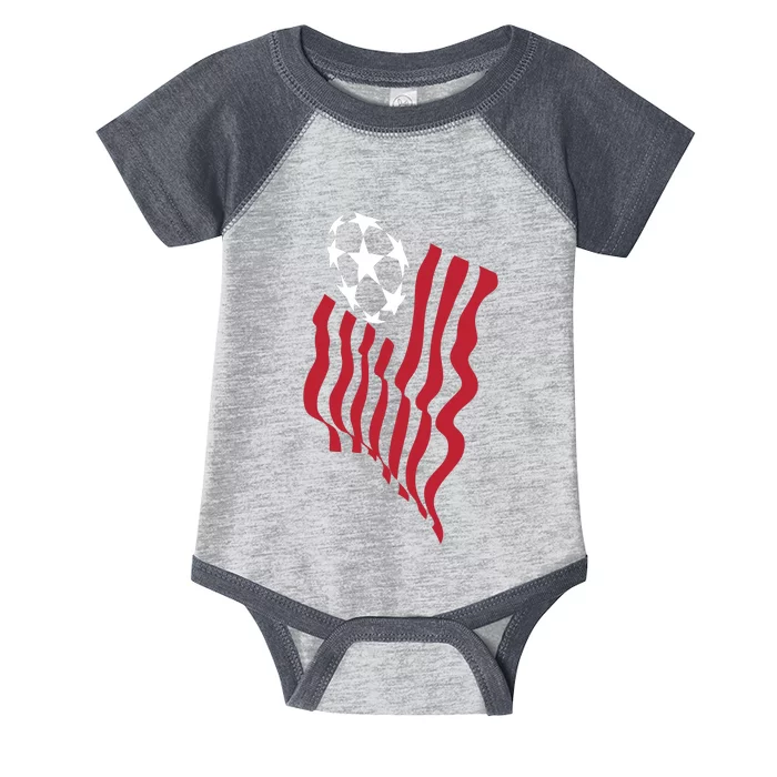 US Soccer Team Flag Ball USA Soccer Infant Baby Jersey Bodysuit