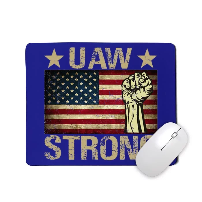 Uaw Strike 2024 United Auto Workers Union Uaw Strong Red Mousepad