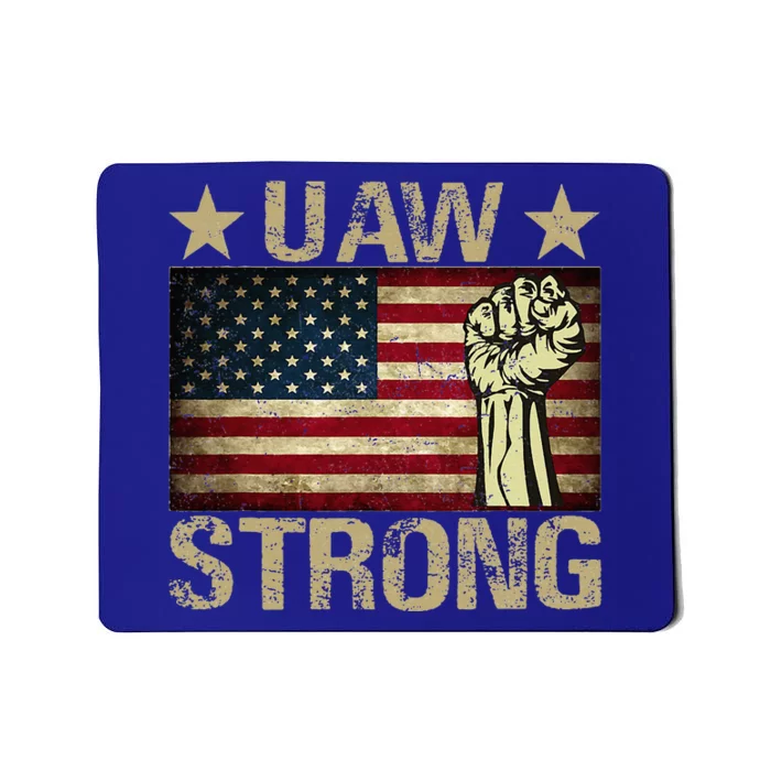 Uaw Strike 2024 United Auto Workers Union Uaw Strong Red Mousepad