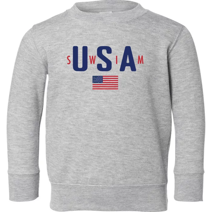 Usa Swim 2024 Toddler Sweatshirt