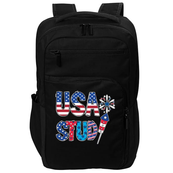 USA Stud 4th Of July Firework Cute Impact Tech Backpack