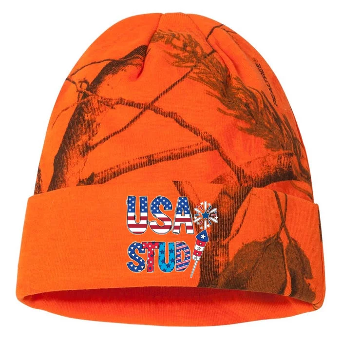 USA Stud 4th Of July Firework Cute Kati - 12in Camo Beanie