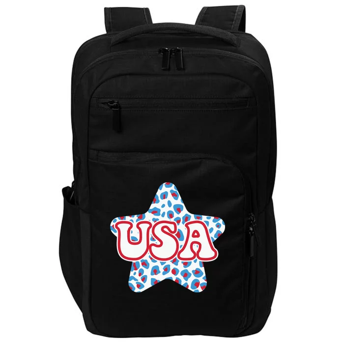 USA Star 4th Of July Festive Holiday Impact Tech Backpack