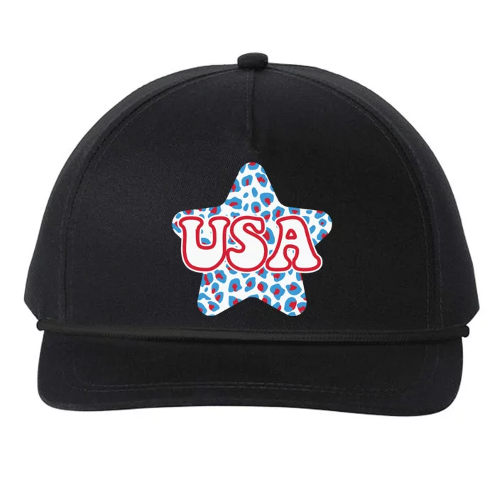 USA Star 4th Of July Festive Holiday Snapback Five-Panel Rope Hat