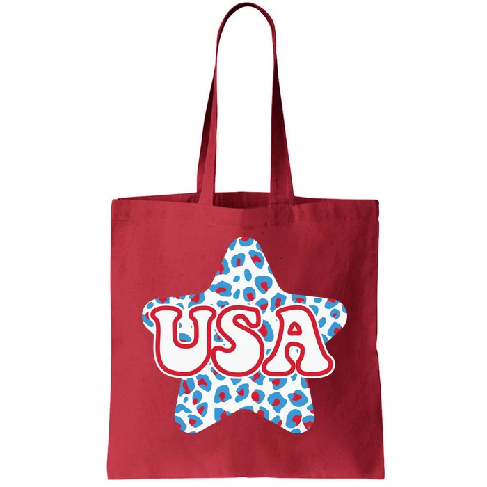 USA Star 4th Of July Festive Holiday Tote Bag