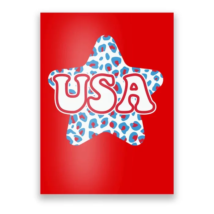 USA Star 4th Of July Festive Holiday Poster