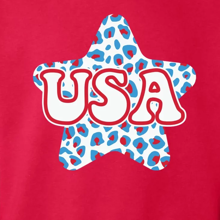 USA Star 4th Of July Festive Holiday Toddler Hoodie