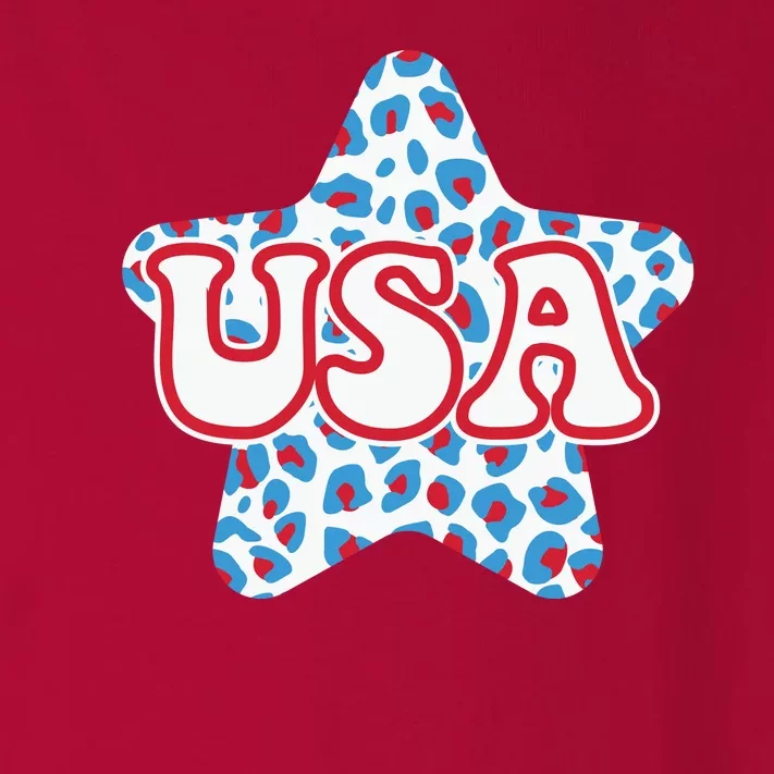 USA Star 4th Of July Festive Holiday Toddler Long Sleeve Shirt