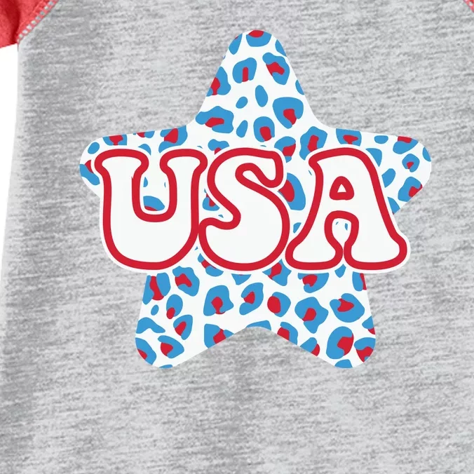 USA Star 4th Of July Festive Holiday Infant Baby Jersey Bodysuit