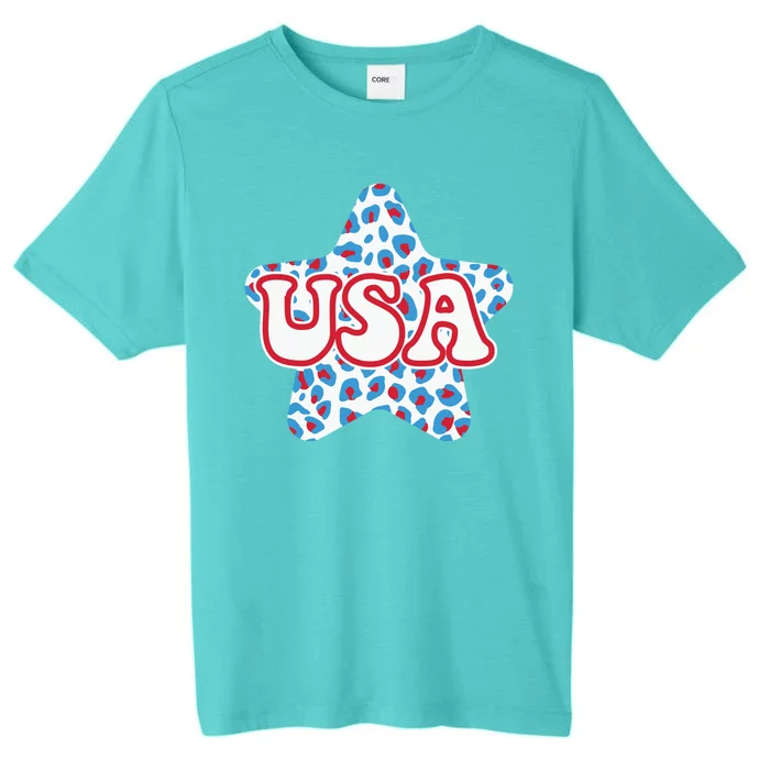 USA Star 4th Of July Festive Holiday ChromaSoft Performance T-Shirt