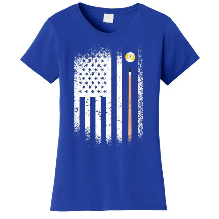 Usa Snooker 9 Balls 8 Balls Billiard Players Gift Women's T-Shirt