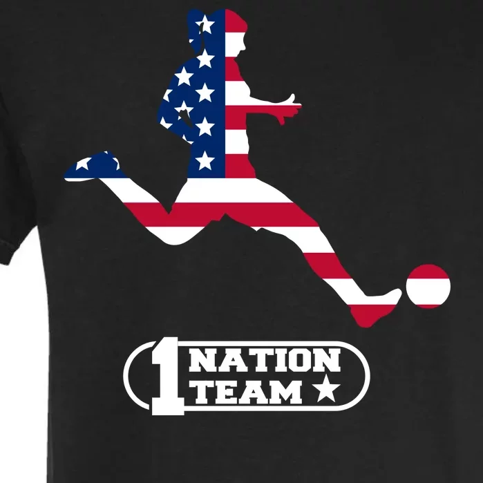 USA 1 Nation Soccer Team Garment-Dyed Heavyweight T-Shirt