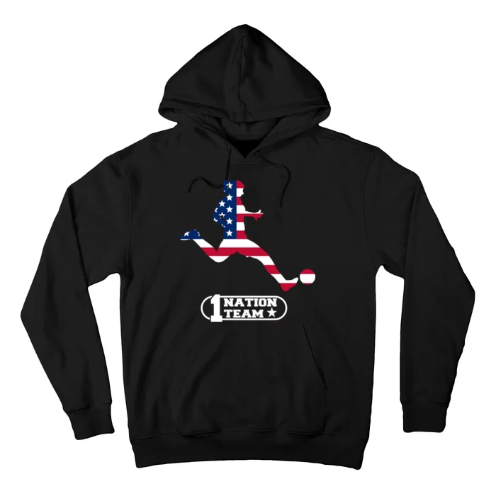 USA 1 Nation Soccer Team Hoodie