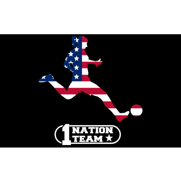 USA 1 Nation Soccer Team Bumper Sticker