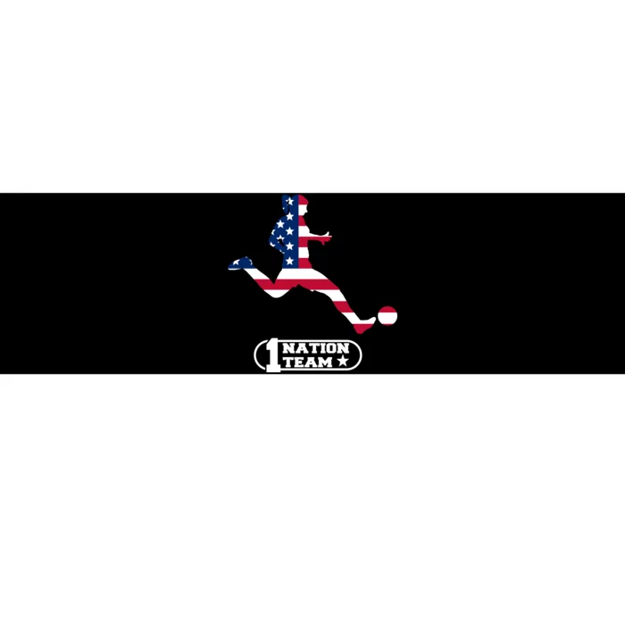 USA 1 Nation Soccer Team Bumper Sticker