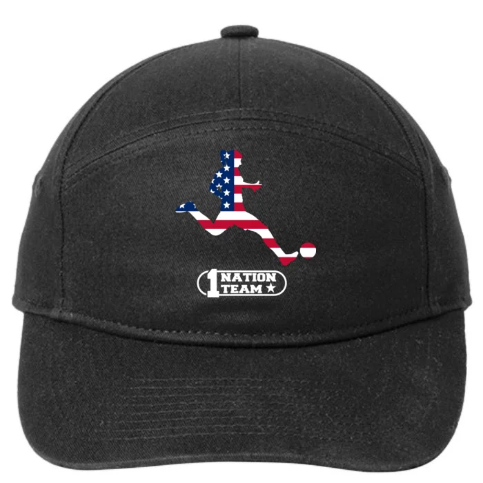 USA 1 Nation Soccer Team 7-Panel Snapback Hat